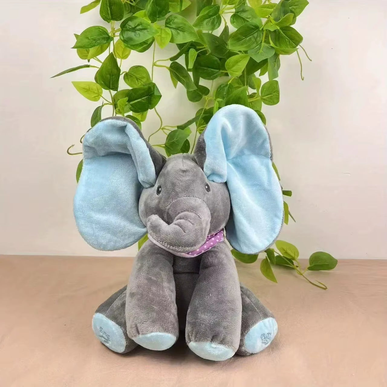 Animated Elephant Toys Plush Singing Elephant with Ears Moving Electric Plush Toy Cute Elephant Stuffed Animal Toy for Baby Gift